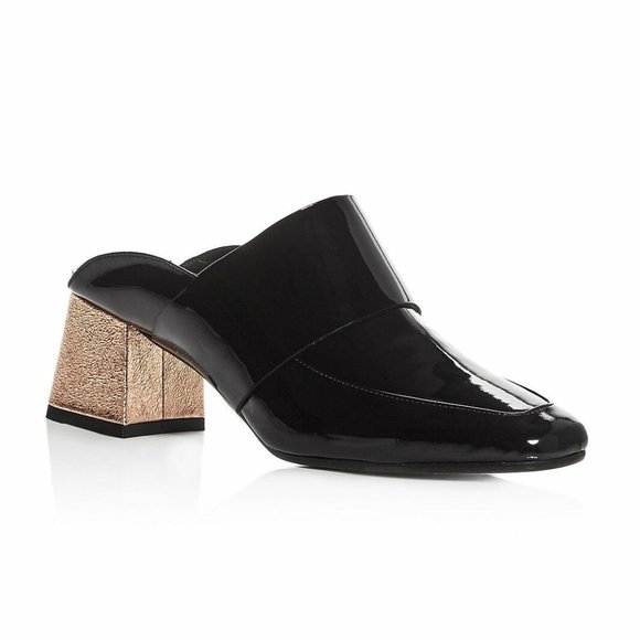 Aska Gwynne Slip On Square Toe Patent Leather Mule - Picture 1 of 7